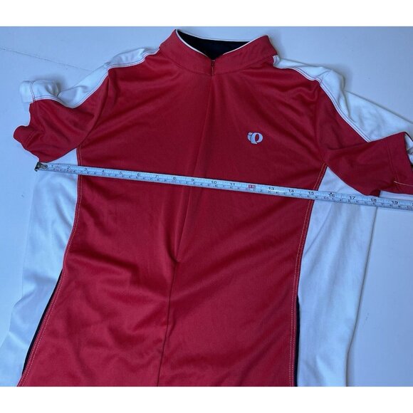 Pearl Izumi Women’s Cycling Jersey XL Red White Full Zip Short Sleeve - Picture 9 of 9